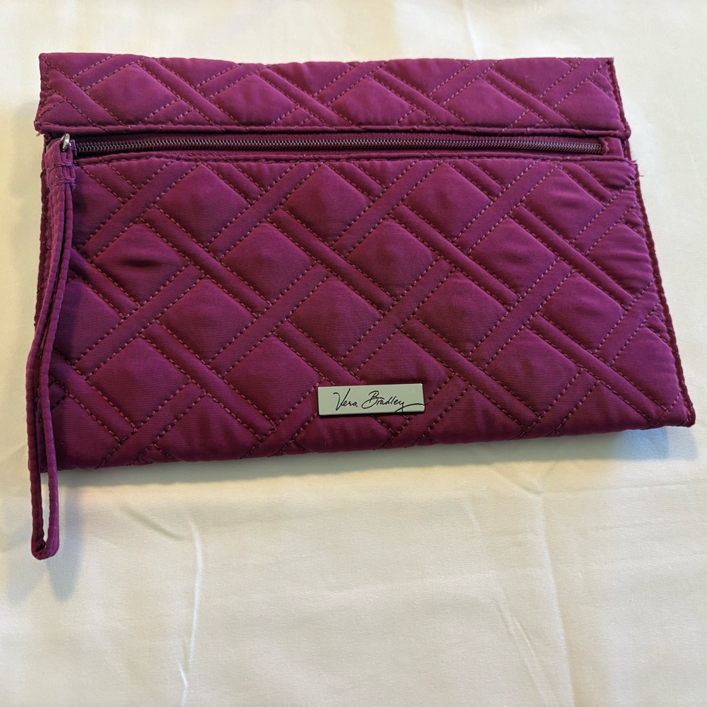 Vera Bradley Magenta Quilted Wristlet